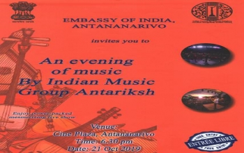 Indian evening music on 21st October, at 6:30 pm